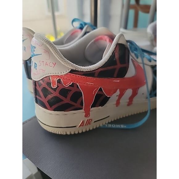 Nike Airforce One Men\'s Spiderman Hand painted Sz 10.5 main image 14